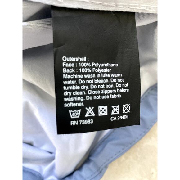 Helly Hanson Rain Jacket Women's Medium Zip Up Coat Hooded Light Blue Outdoors - Picture 3 of 10